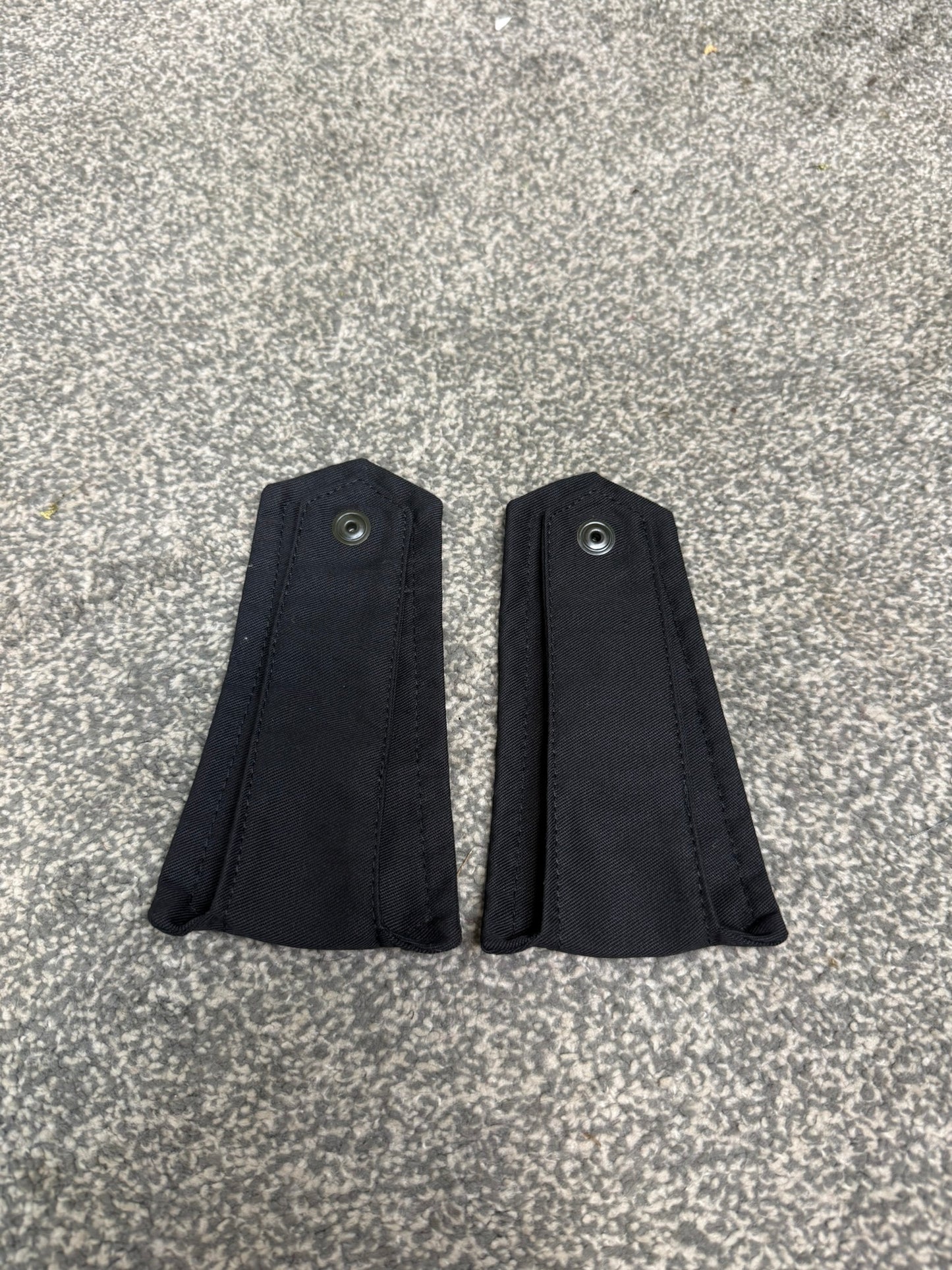 Ex Police Black Shoulder Epaulettes PAIR Prison Film Security Uniform