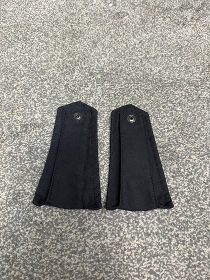Ex Police Black Shoulder Epaulettes PAIR Prison Film Security Uniform