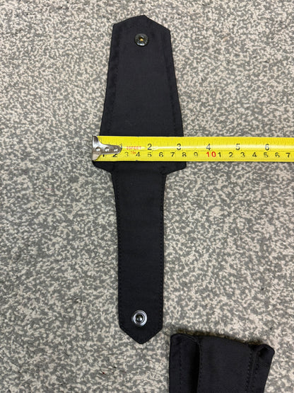 Ex Police Black Shoulder Epaulettes PAIR Prison Film Security Uniform