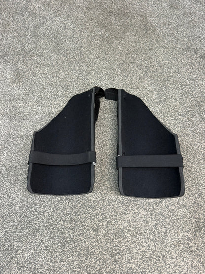 Ex Police Riot Thigh Guards PAIR Public Order Guards Airsoft Paintball Cosplay