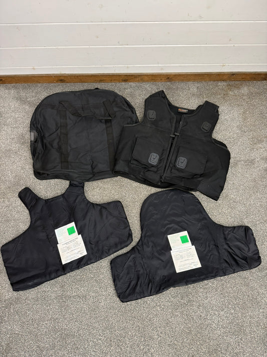 Ex Police Cooneen Body Armour Vest & Bag XX LRG - VGC Anti Stab & Ballistic HG1A & KR1