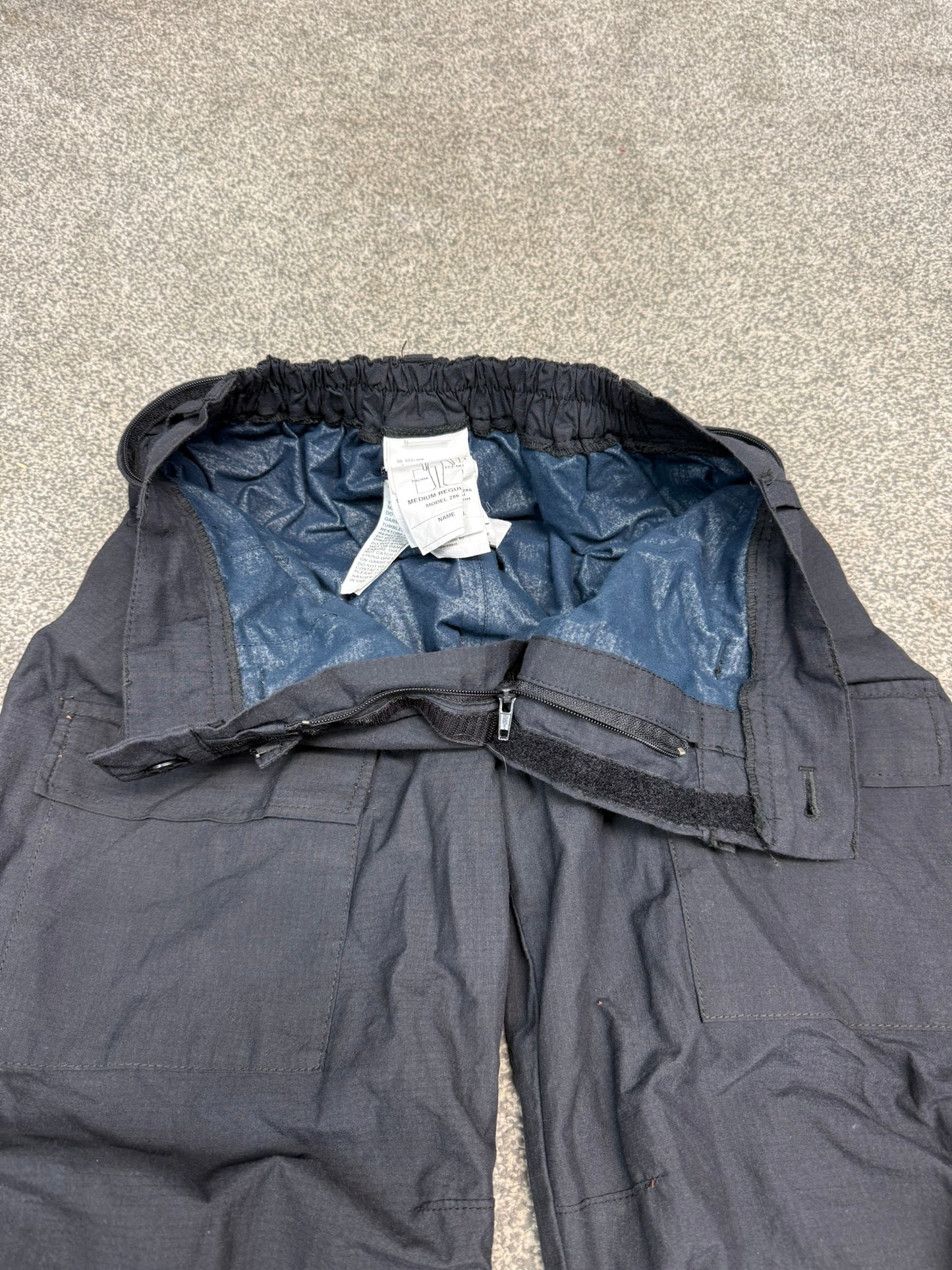 Ex Police Flame Retardant Riot Trousers Lined Overall Coverall Part of 2 Piece