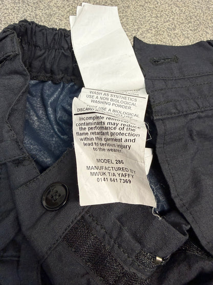 Ex Police Flame Retardant Riot Trousers Lined Overall Coverall Part of 2 Piece