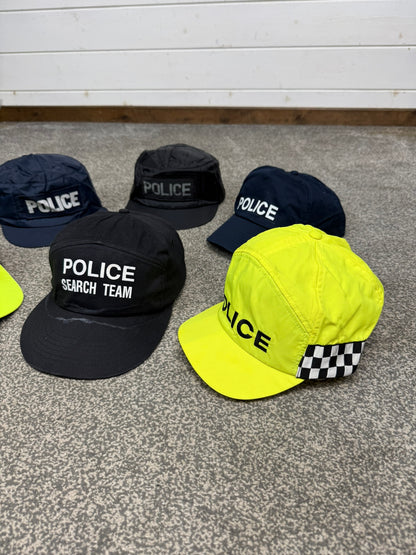 6x Ex Police Baseball Cap Job Lot Collectors Display Film TV Uniform