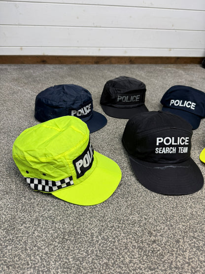 6x Ex Police Baseball Cap Job Lot Collectors Display Film TV Uniform