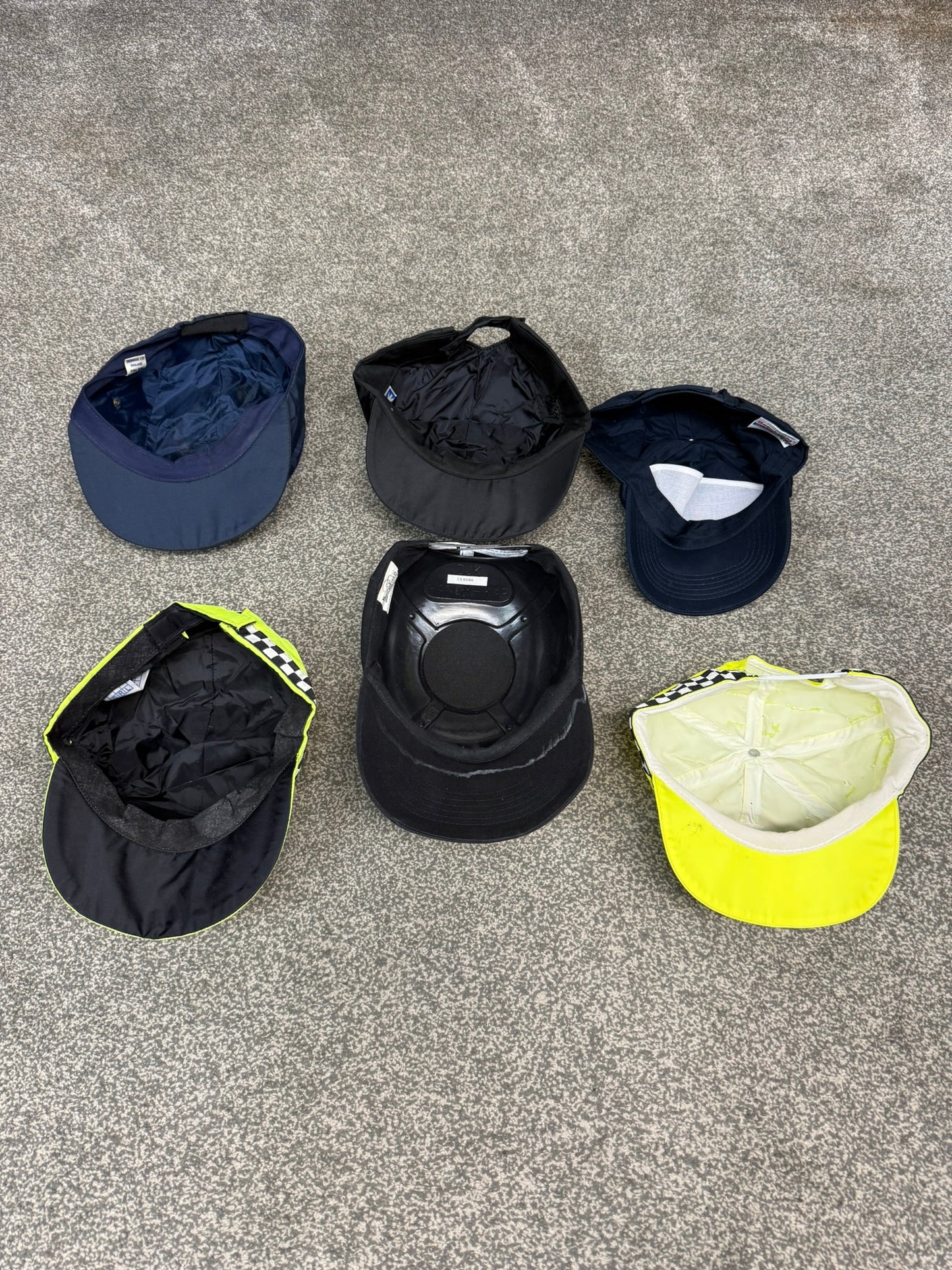 6x Ex Police Baseball Cap Job Lot Collectors Display Film TV Uniform