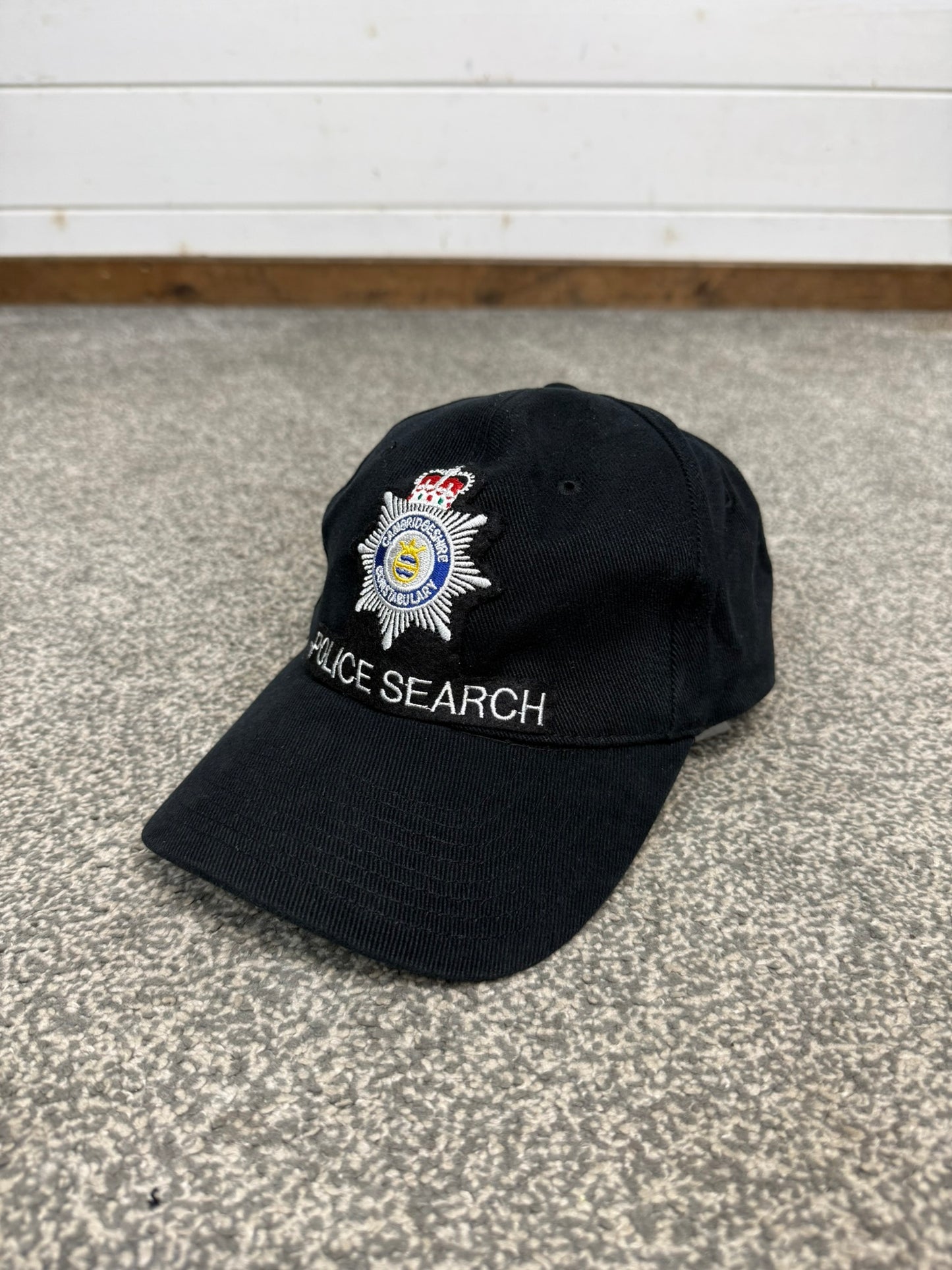 Ex Police Baseball Cap Cambridgeshire Constabulary Police Search Collector Display TV / Film