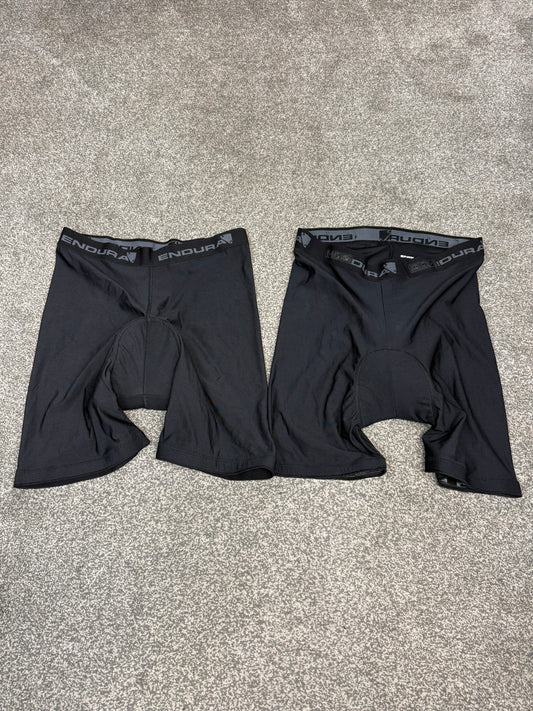 2x Endura Cycling Padded Shorts Undershorts - XL