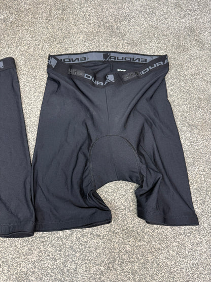 2x Endura Cycling Padded Shorts Undershorts - XL