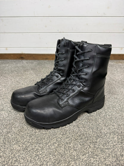 Magnum Elite Shield Met Black Leather Combat Boots UK 11 Ex Police Security Work
