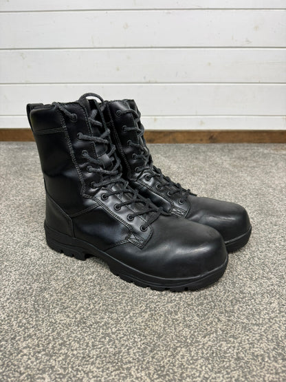 Magnum Elite Shield Met Black Leather Combat Boots UK 11 Ex Police Security Work
