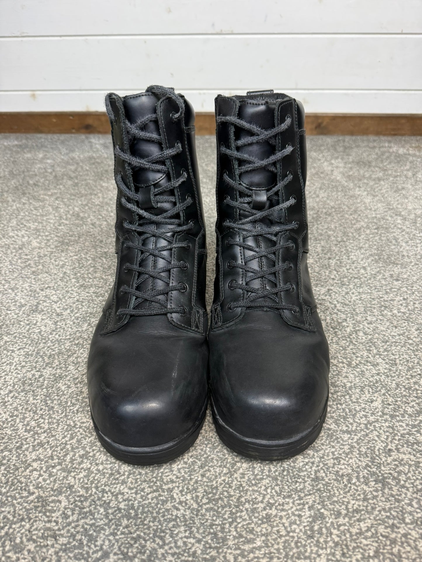 Magnum Elite Shield Met Black Leather Combat Boots UK 11 Ex Police Security Work