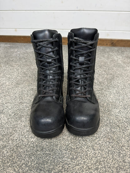 Magnum Elite Shield Met Black Leather Combat Boots UK 5 Ex Police Security Work