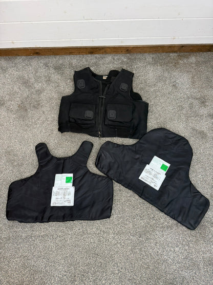 Ex Police Hawk Body Armour Vest XL Anti Stab & Ballistic HG1A & KR1 Security
