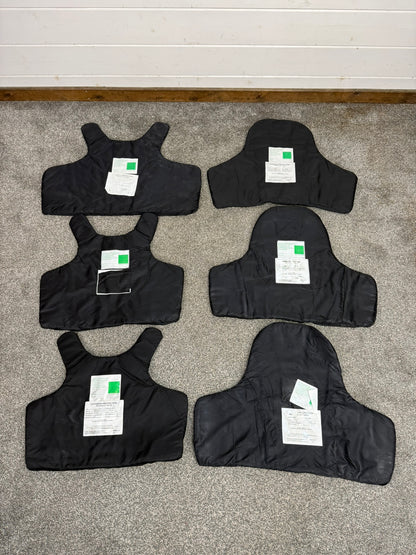6x Ex Police Stab Vest Body Armour Ballistic Panel Insert Mixed Job Lot