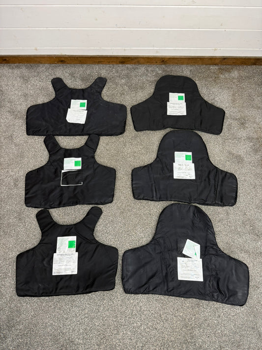 6x Ex Police Stab Vest Body Armour Ballistic Panel Insert Mixed Job Lot