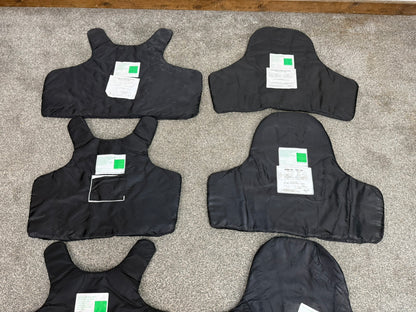 6x Ex Police Stab Vest Body Armour Ballistic Panel Insert Mixed Job Lot