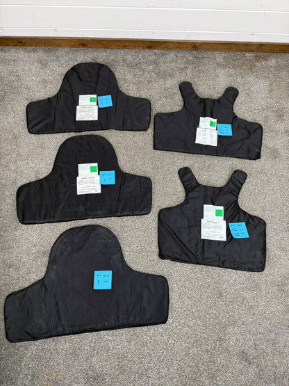 5x Ex Police Stab Vest Body Armour Ballistic Panel Insert Mixed Job Lot