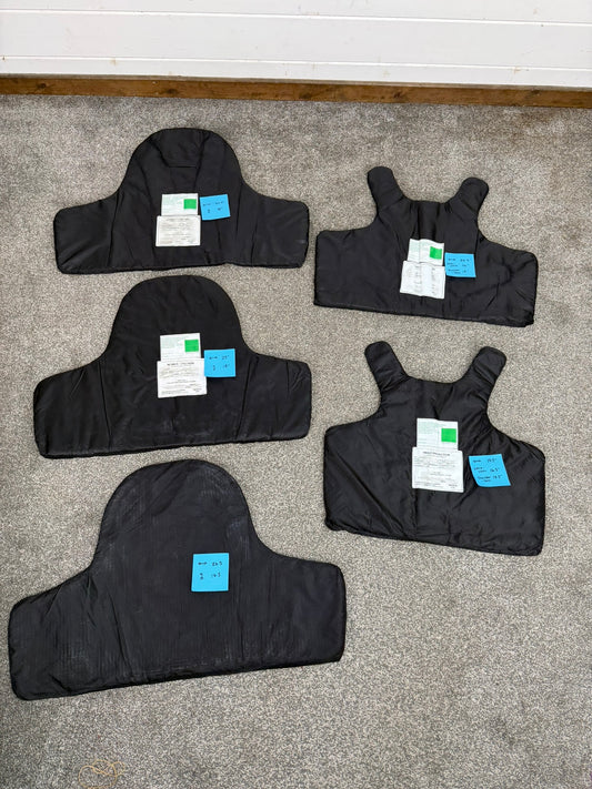 5x Ex Police Stab Vest Body Armour Ballistic Panel Insert Mixed Job Lot