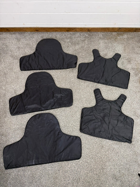 5x Ex Police Stab Vest Body Armour Ballistic Panel Insert Mixed Job Lot