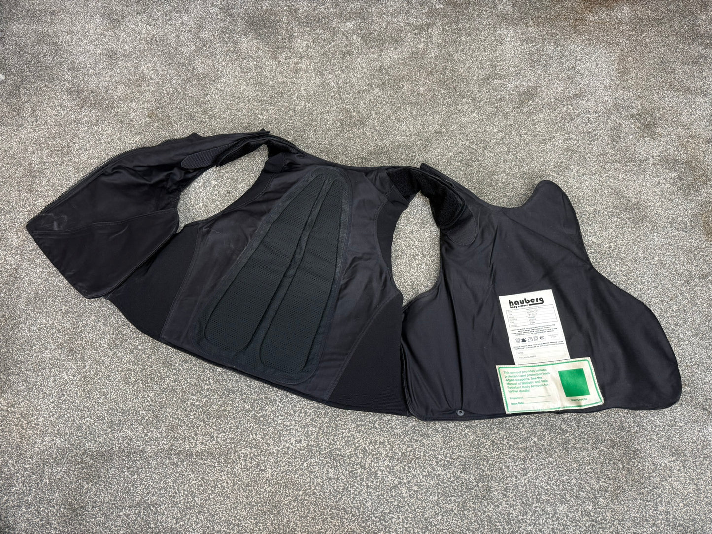 Ex Police Hauberg Body Armour Vest MED-LRG Anti Stab & Ballistic HG1A & KR2