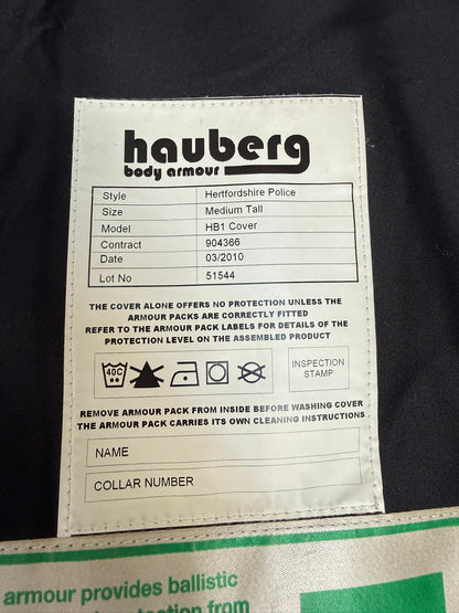 Ex Police Hauberg Body Armour Vest MED-LRG Anti Stab & Ballistic HG1A & KR2