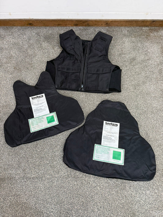 Ex Police Hauberg Body Armour Vest MED-LRG Anti Stab & Ballistic HG1A & KR2