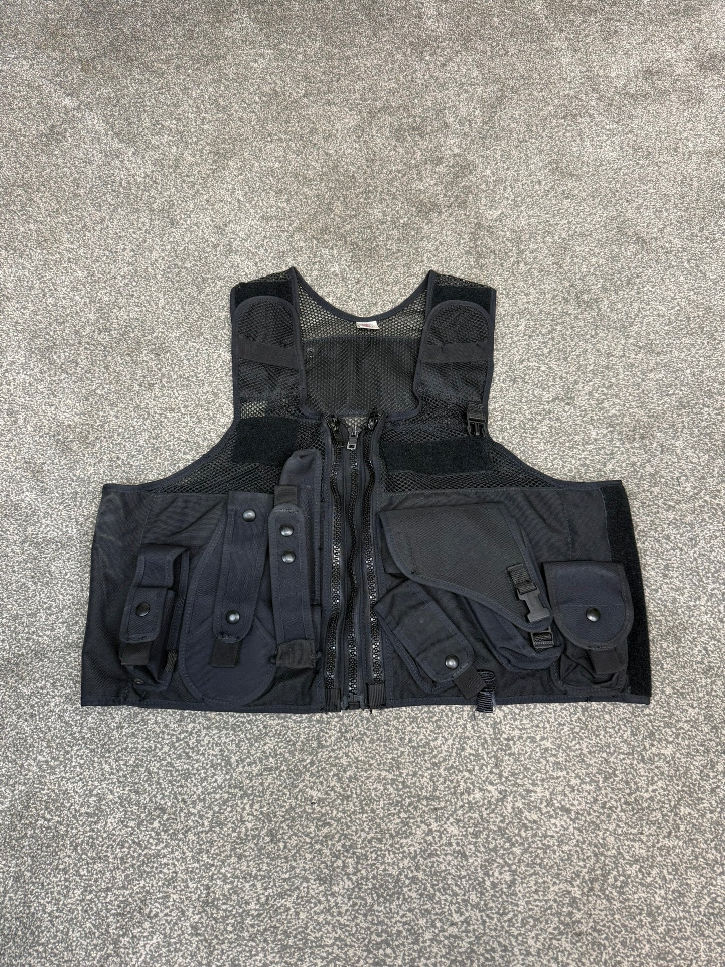 Ex Police Black PWL Taser Vest Utility Tac Vest MEDIUM Airsoft Security