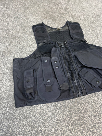 Ex Police Black PWL Taser Vest Utility Tac Vest MEDIUM Airsoft Security