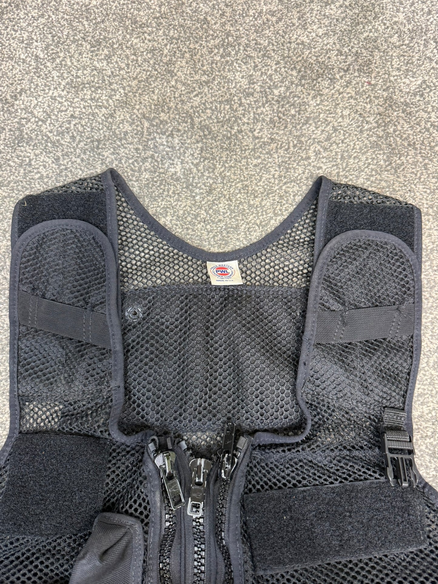 Ex Police Black PWL Taser Vest Utility Tac Vest MEDIUM Airsoft Security