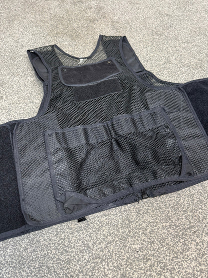 Ex Police Black PWL Taser Vest Utility Tac Vest MEDIUM Airsoft Security