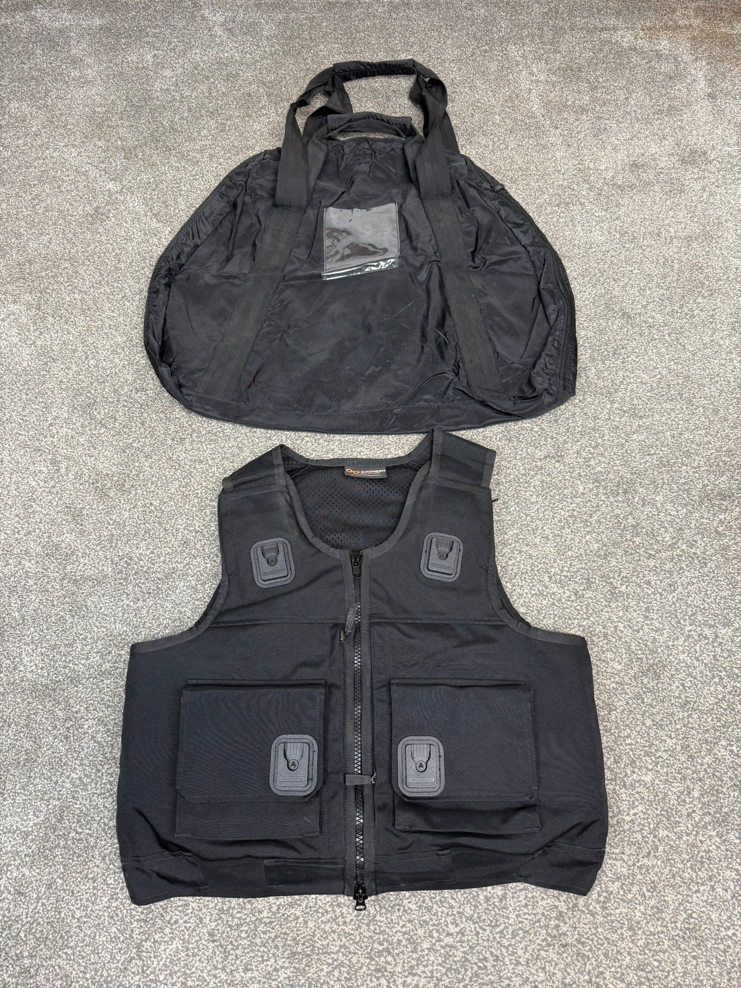 Ex Police Cooneen Body Armour Stab Vest LARGE Anti Stab & Ballistic HG1A & KR1 + Bag