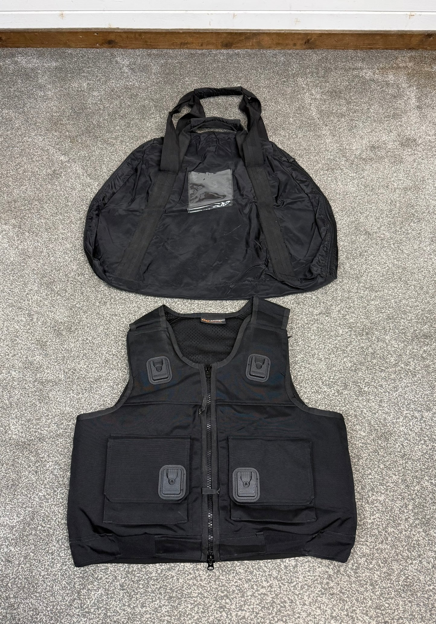 Ex Police Cooneen Body Armour Stab Vest LARGE Anti Stab & Ballistic HG1A & KR1 + Bag