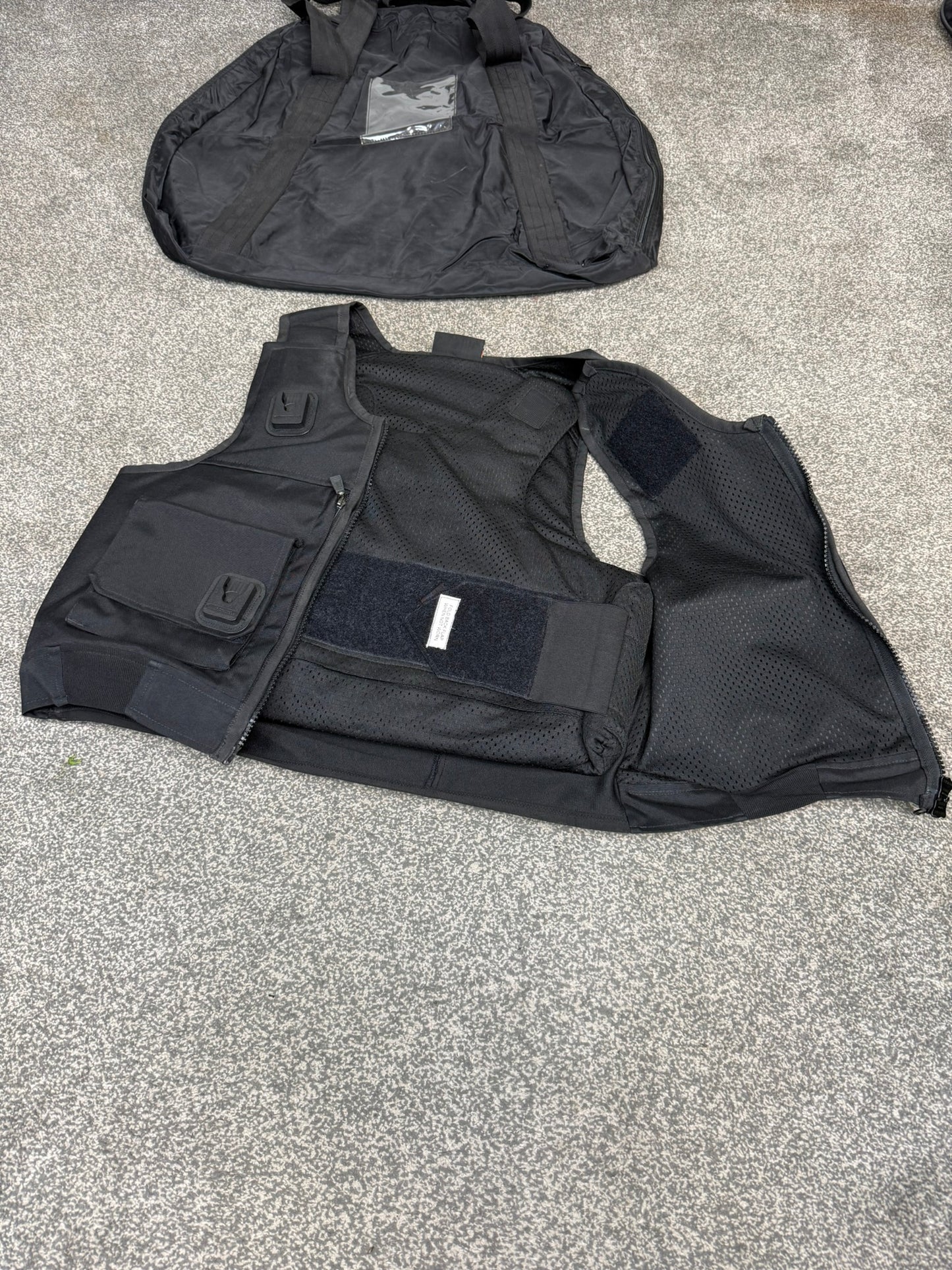 Ex Police Cooneen Body Armour Stab Vest LARGE Anti Stab & Ballistic HG1A & KR1 + Bag