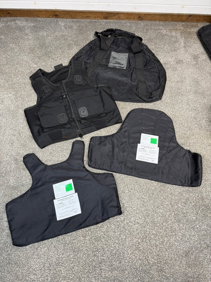 Ex Police Cooneen Body Armour Stab Vest LARGE Anti Stab & Ballistic HG1A & KR1 + Bag