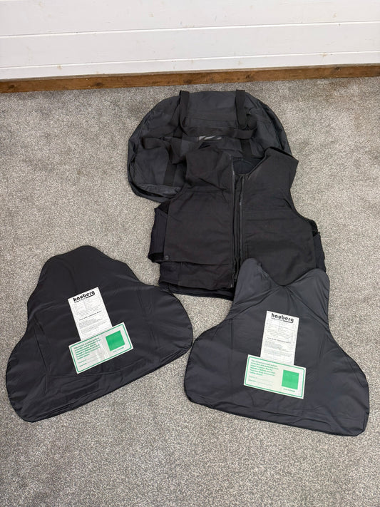 Ex Police Hauberg Body Armour Vest & Bag LRG Anti Stab Ballistic HG2 & KR2