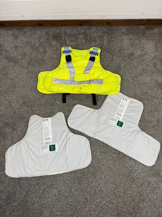 Ex Police Mehler Body Armour Vest XL Anti Stab & Ballistic HG1A & KR1 Security