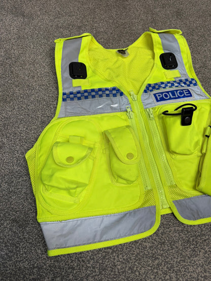Ex Police Hi-Vis Protec Utility Tactical Vest BADGED Collector Display TV / Film Uniform