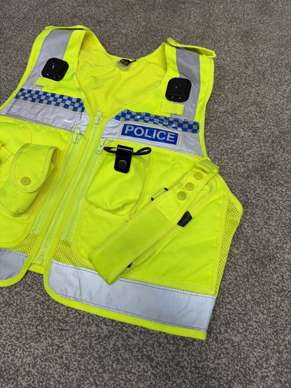 Ex Police Hi-Vis Protec Utility Tactical Vest BADGED Collector Display TV / Film Uniform
