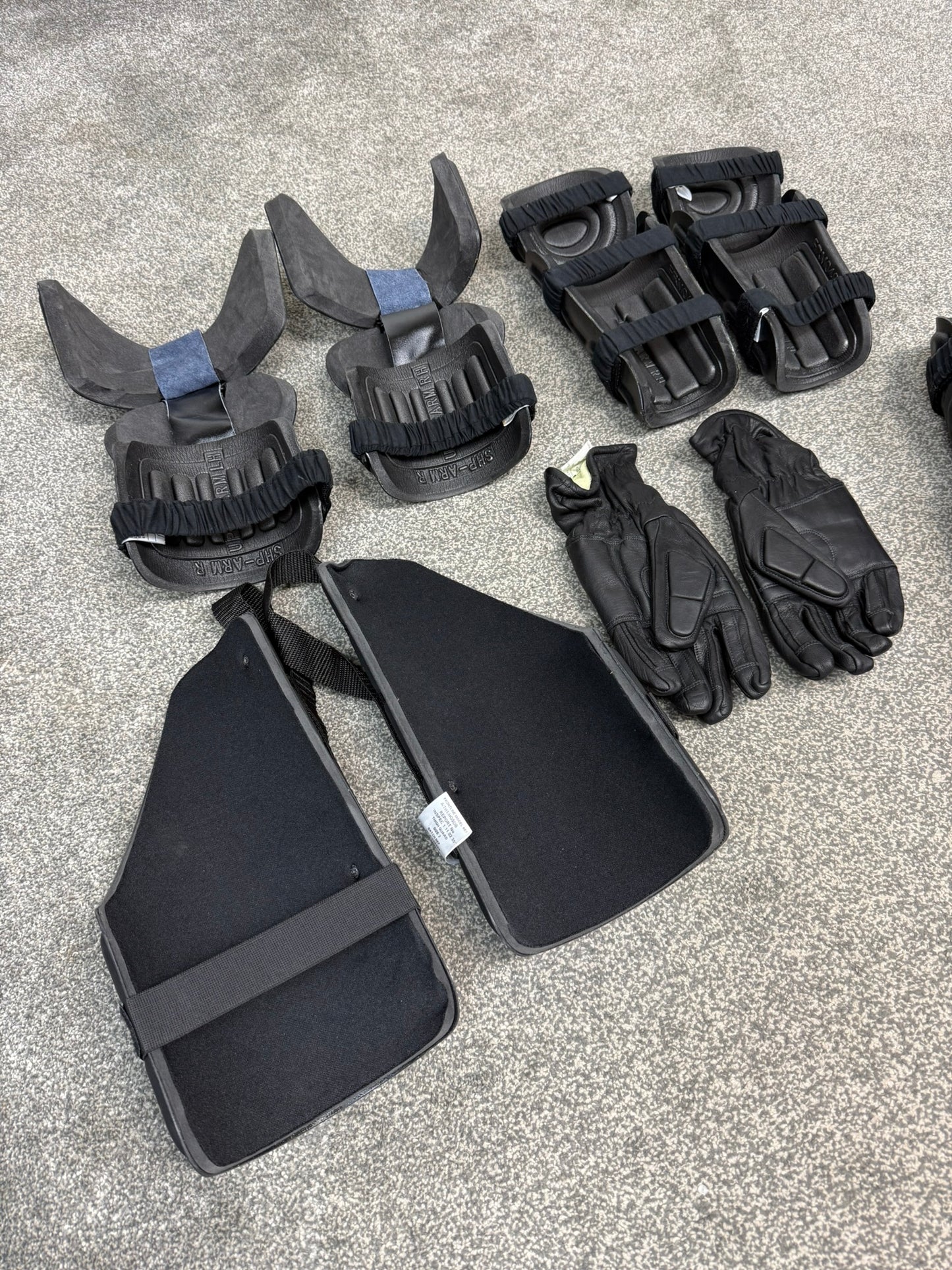 Ex Police Riot Guard Job Lot Shoulder Arms Leg Security Dog Handler Paintball Airsoft