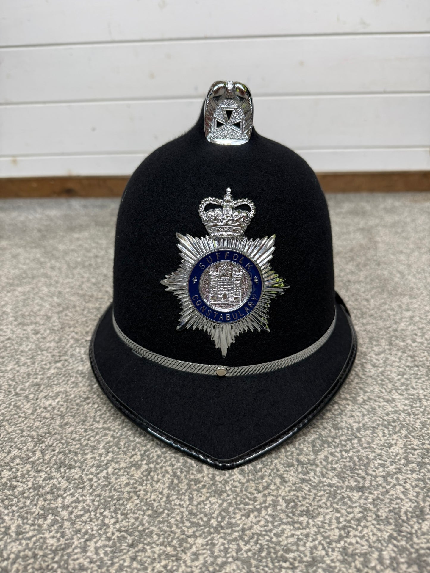 Ex Suffolk Police Coxcomb Bobby Helmet 62cm Collector Display Film / TV