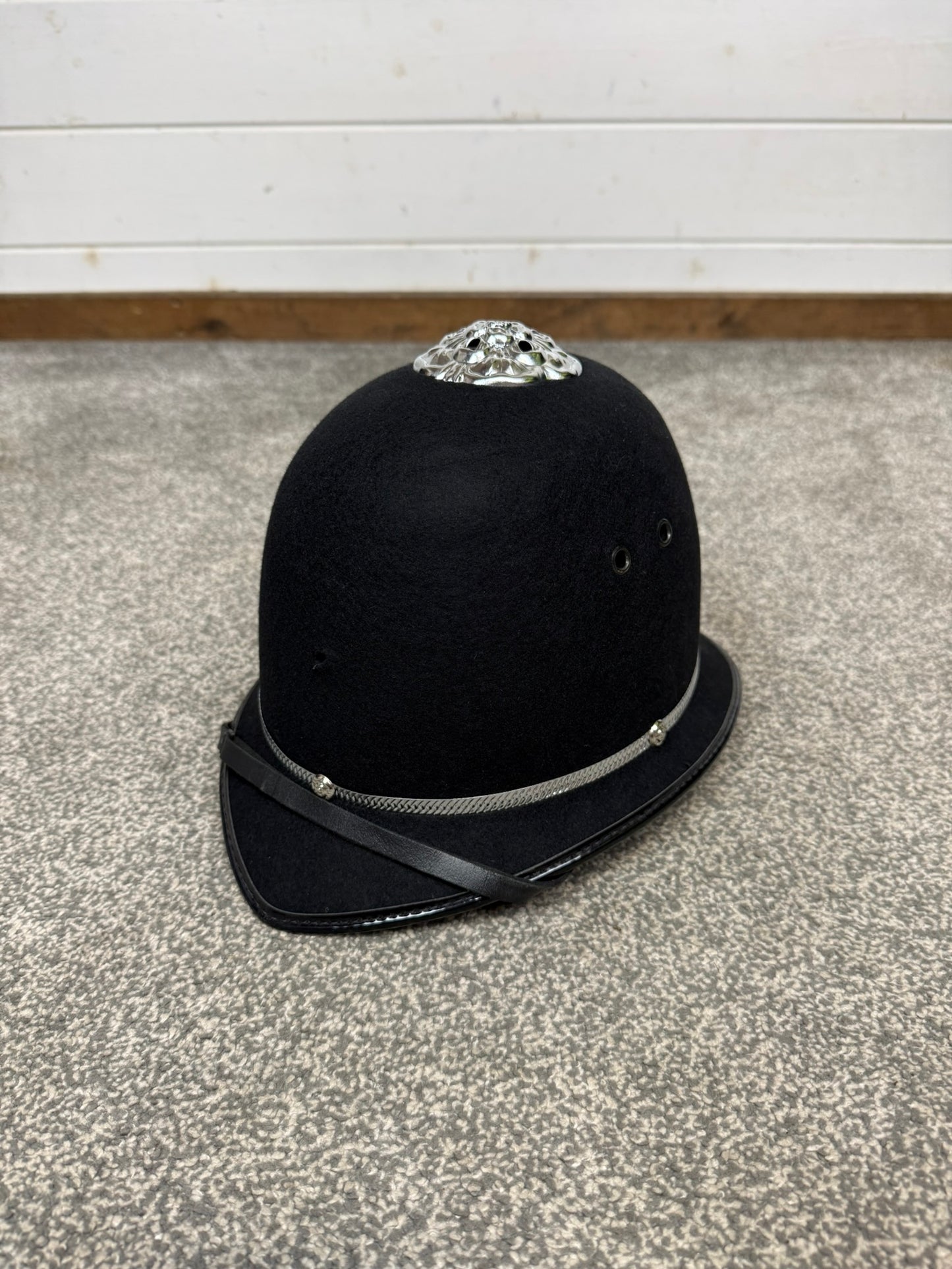 Ex Police Bobby Custodian Helmet Rose Top 57cm Fancy Dress Display