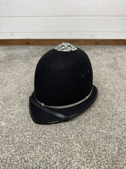 Ex Police Bobby Custodian Helmet Rose Top 57cm Fancy Dress Display