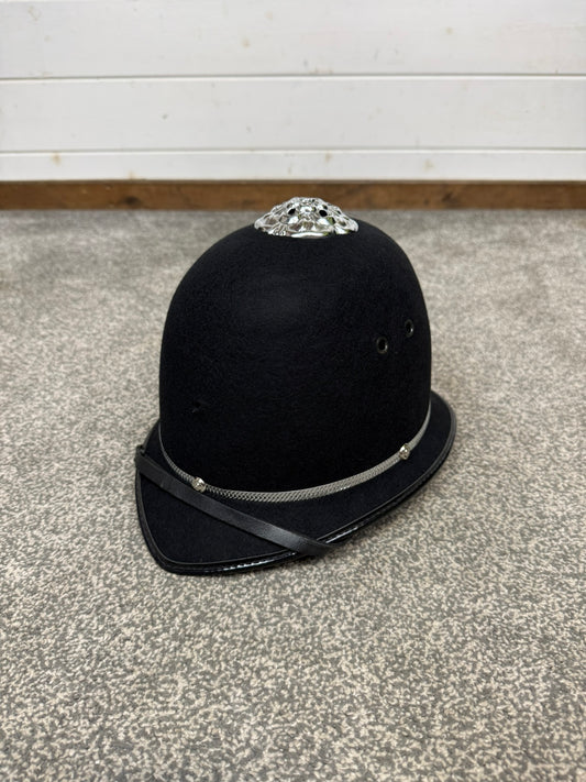 Ex Police Bobby Custodian Helmet Rose Top 57cm Fancy Dress Display