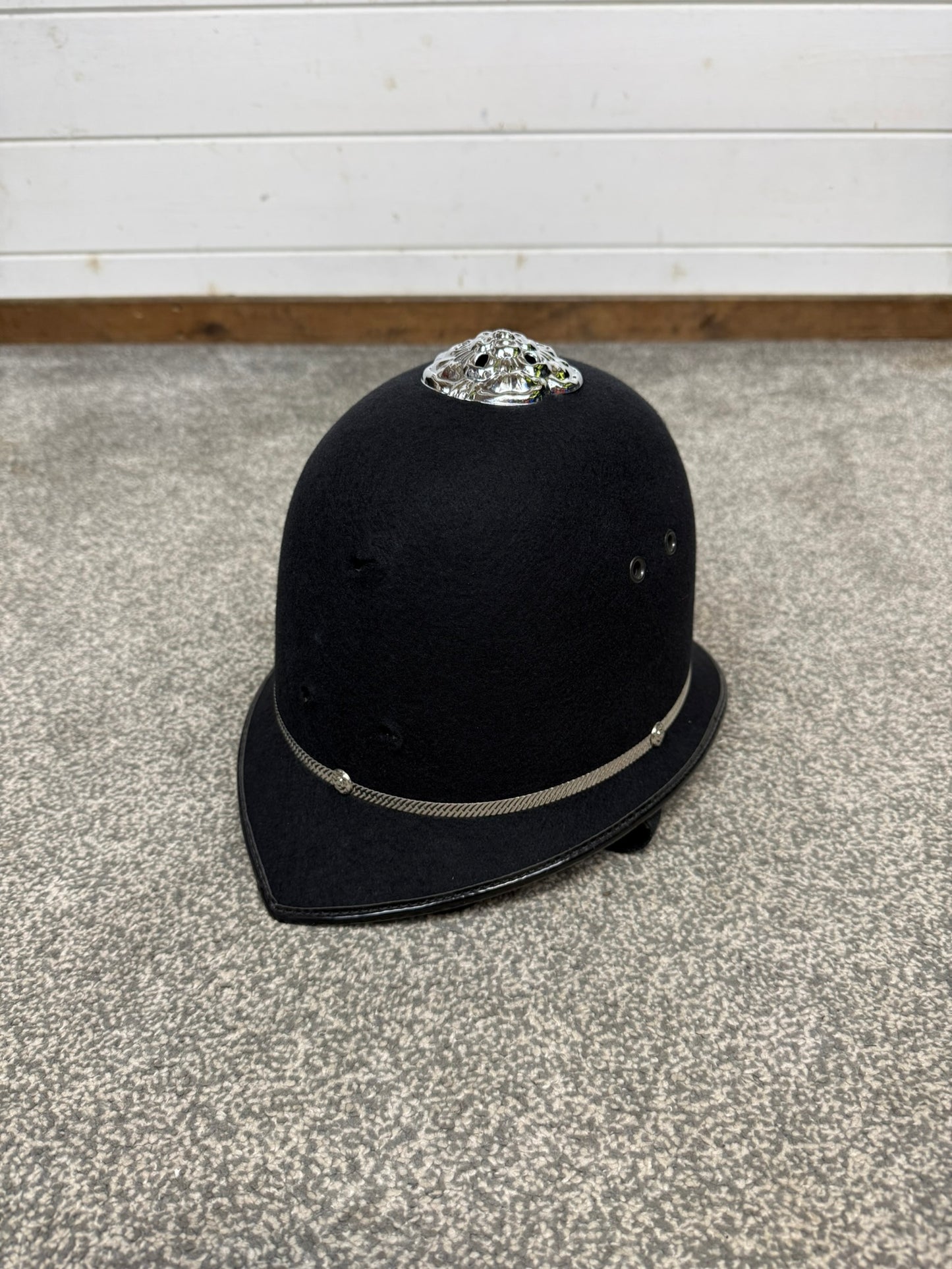 Ex Police Bobby Custodian Helmet Rose Top 60cm Fancy Dress Display