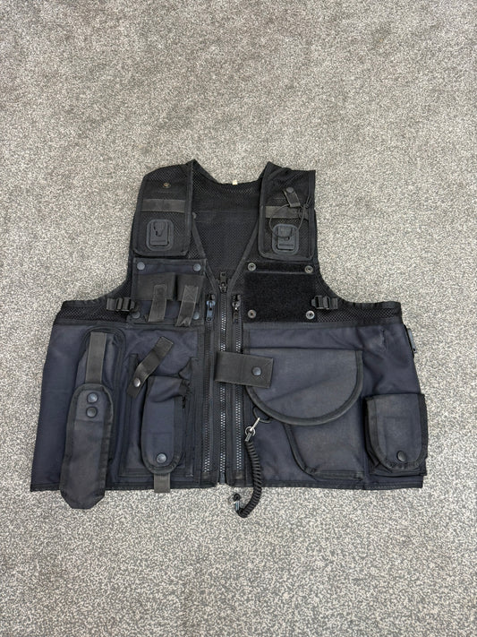 Arktis Black Firearms Vest Ex Police Utility Tac Vest XXL Airsoft Security Patrol