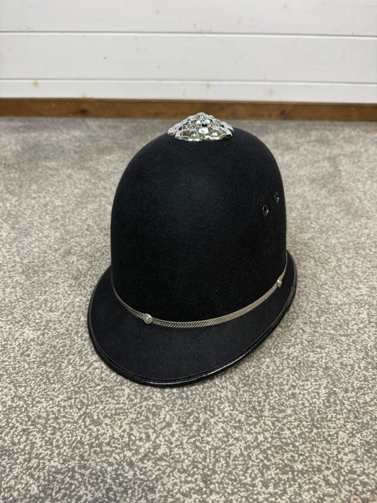 Ex Police Bobby Custodian Helmet Rose Top 60cm Fancy Dress Display