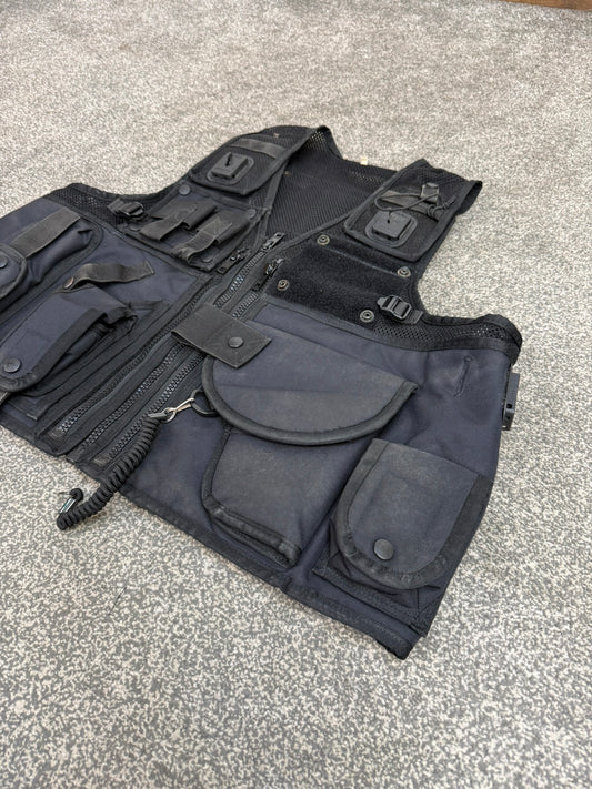 Arktis Black Firearms Vest Ex Police Utility Tac Vest XXL Airsoft Security Patrol