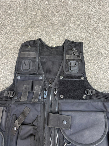 Arktis Black Firearms Vest Ex Police Utility Tac Vest XXL Airsoft Security Patrol
