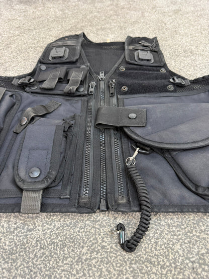Arktis Black Firearms Vest Ex Police Utility Tac Vest XXL Airsoft Security Patrol